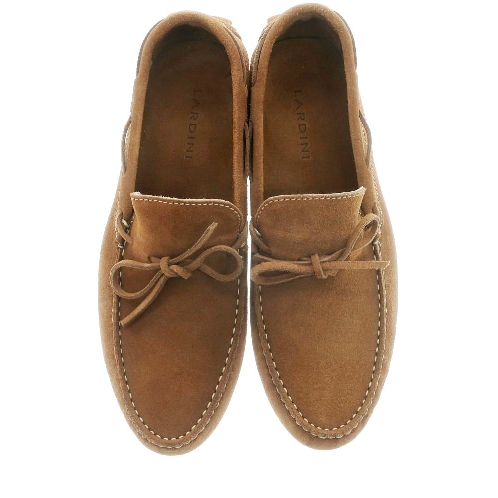 中古】ラルディーニ LARDINI スエード ドライビングシューズ ブラウン