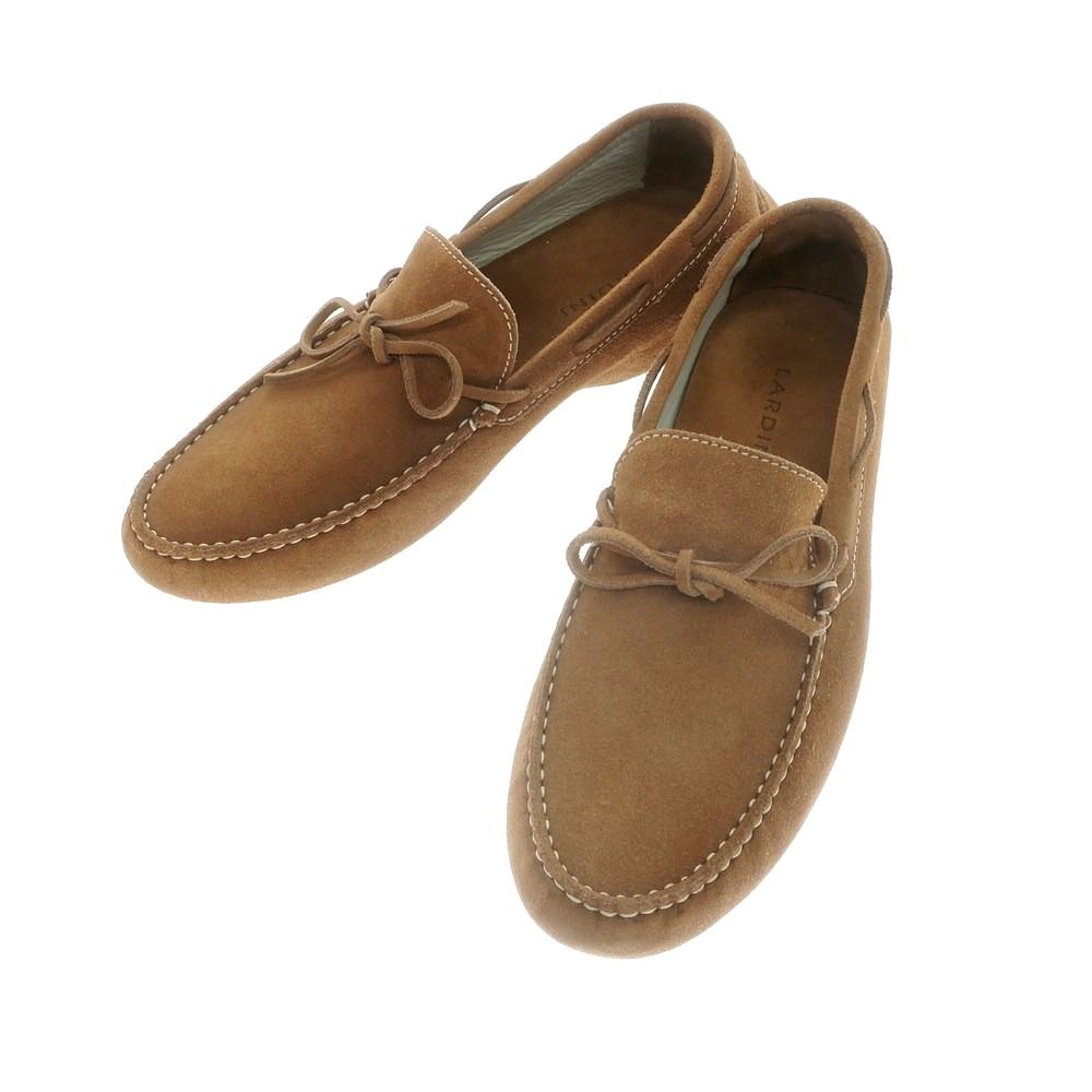 中古】ラルディーニ LARDINI スエード ドライビングシューズ ブラウン