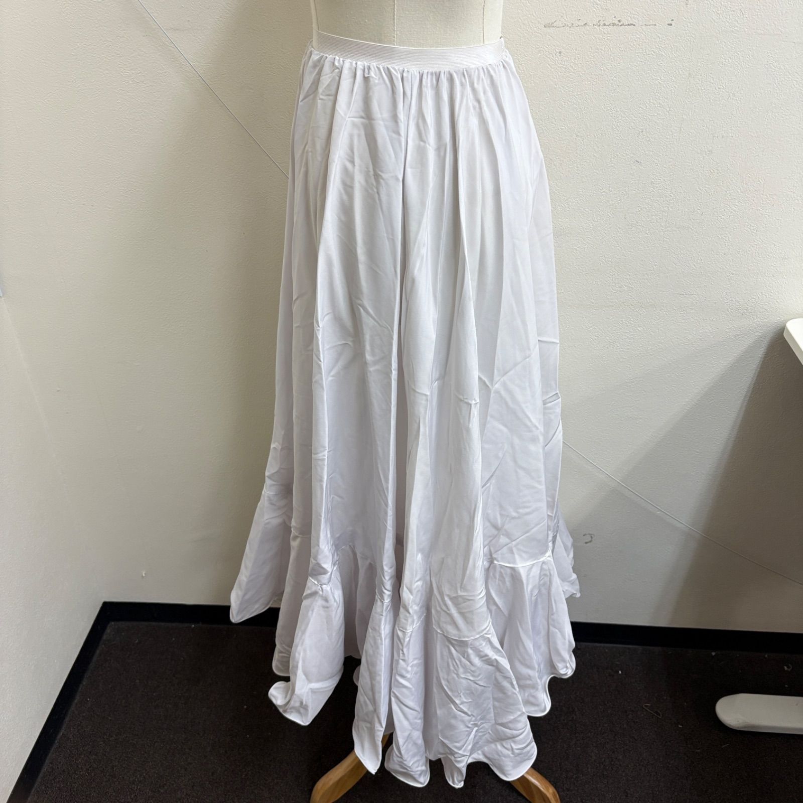 prima boutique】フラメンコ衣装 スカート ファルダ ペチコート 白