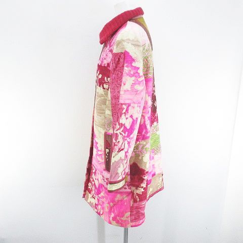 レオナール LEONARD ステンカラーコート コート カシミヤ混 9R ピンク