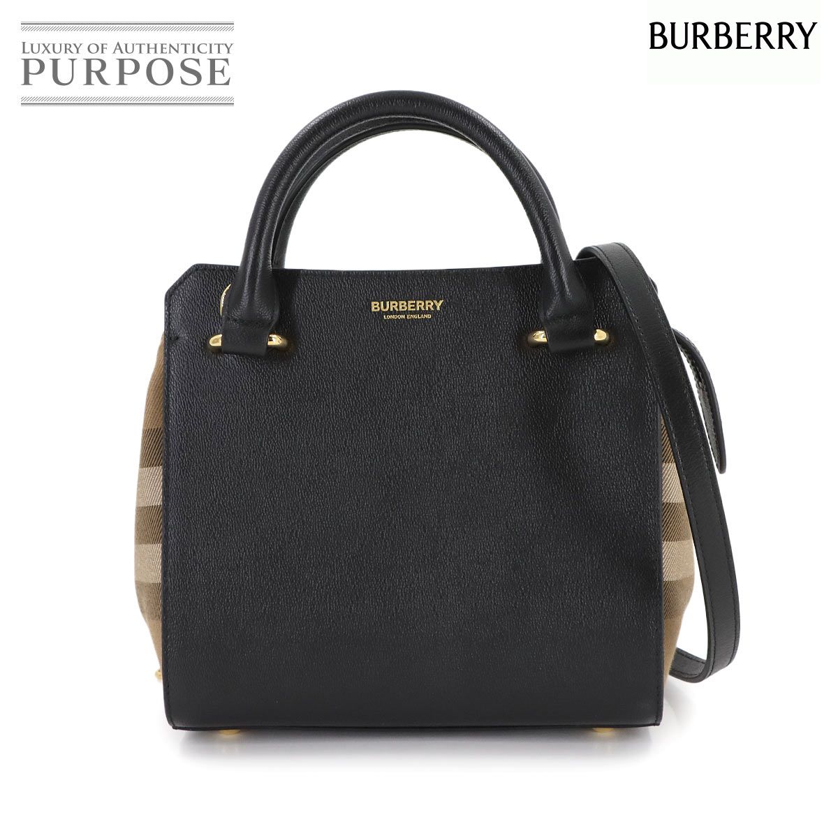 未使用展示品○BURBERRY バーバリー 2way レザー ハンドバッグ 未使用展示品○BURBERRY バーバリー 2way レザー ハンドバッグ