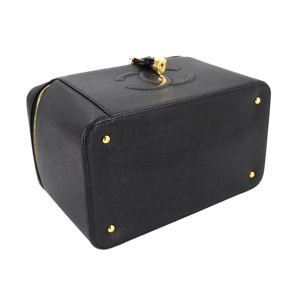 お買い得 CHANEL ミラー付き 2way キャビアスキン バニティ ハンド 美品 シャネル CHANEL バニティ 2way ハンド ショルダー バッグ