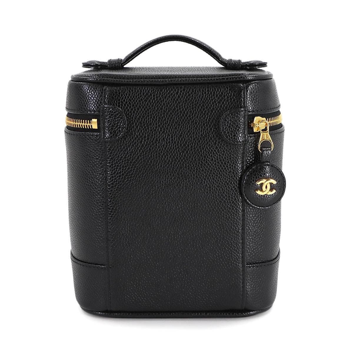 新品同様 シャネル CHANEL バニティ ハンド バッグ キャビアスキン