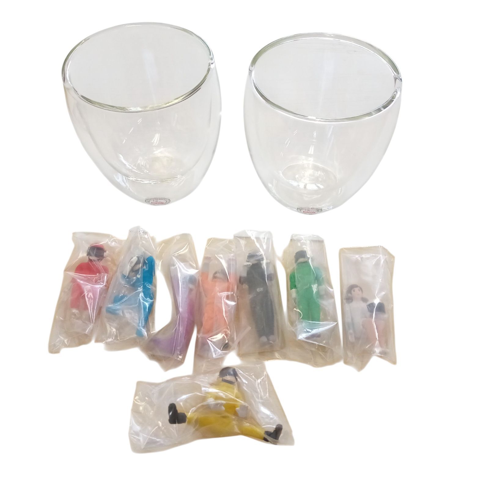 限定！　関ジャニ　エイトレンジャー　ボダムグラス X02002 ボダムペアグラス セブン限定 エイトレンジャー2xコップのフチ