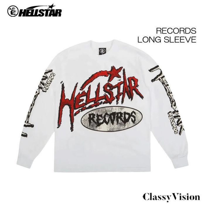 USラッパー着用】HELLSTAR RECORDS LONGSLEEVE ロンT 【入手困難】【S