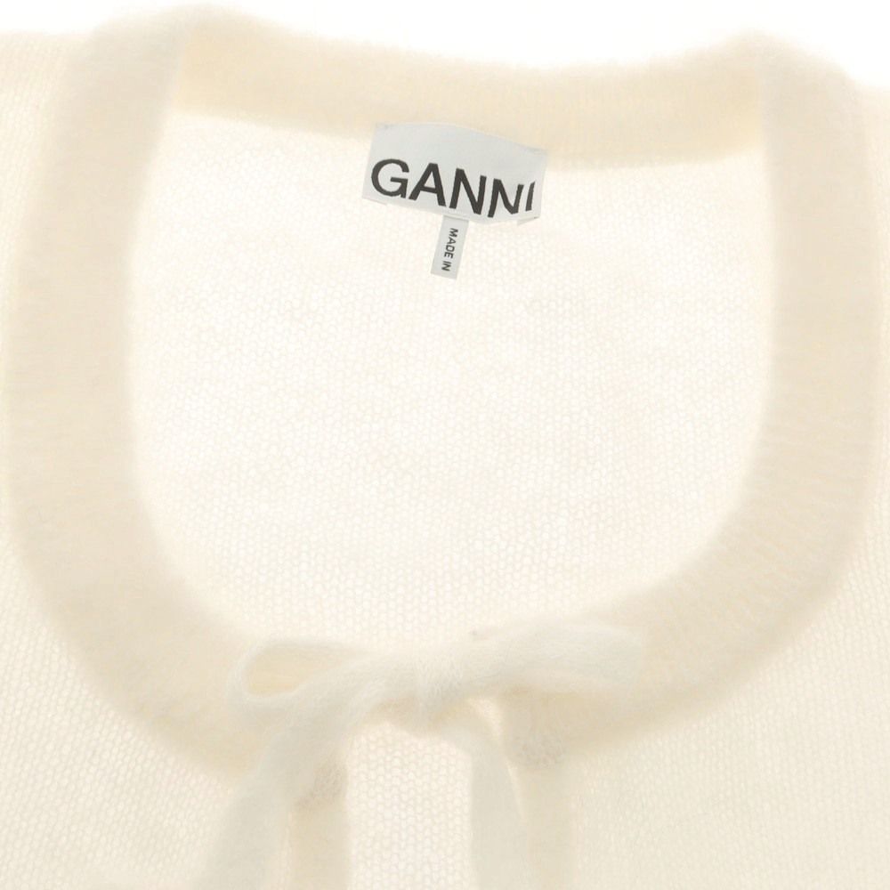 【中古】ガニー GANNI モヘヤナイロンウール カーディガン アイボリー【サイズXS】【レディース】 中古】ガニー GANNI モヘヤナイロンウール カーディガン アイボリー