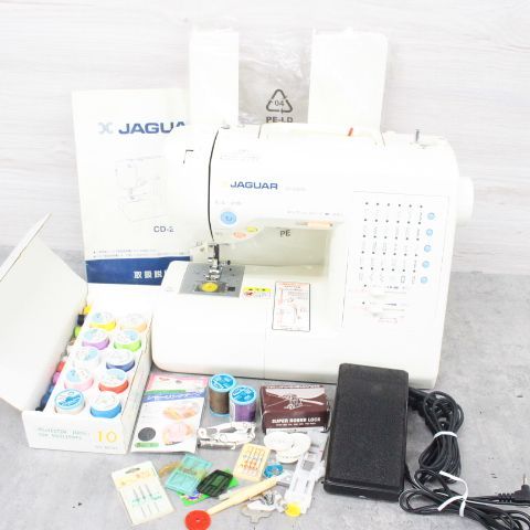 行董】動作確認済 JAGUAR コンピューターミシン CD-2202W ホワイト