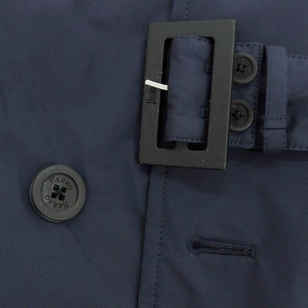 【中古】ヘルノ GORE-TEX ダブルブレスト ダウンコート ブラウン(46) HERNO - 【中古】ヘルノ Herno Laminar GORE-TEX スタンドカラー