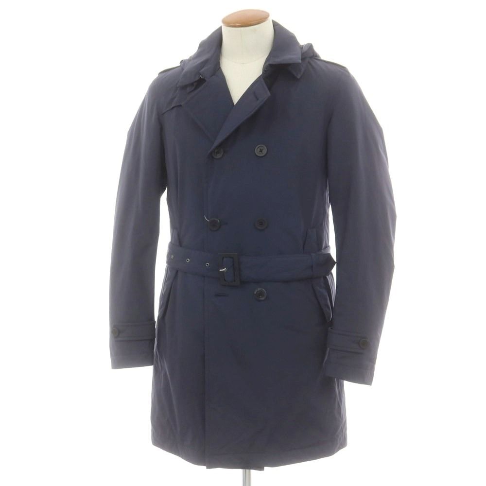 【中古】ヘルノ GORE-TEX ダブルブレスト ダウンコート ブラウン(46) 中古】ヘルノ Herno Laminar GORE-TEX ダブルブレスト ダウンコート