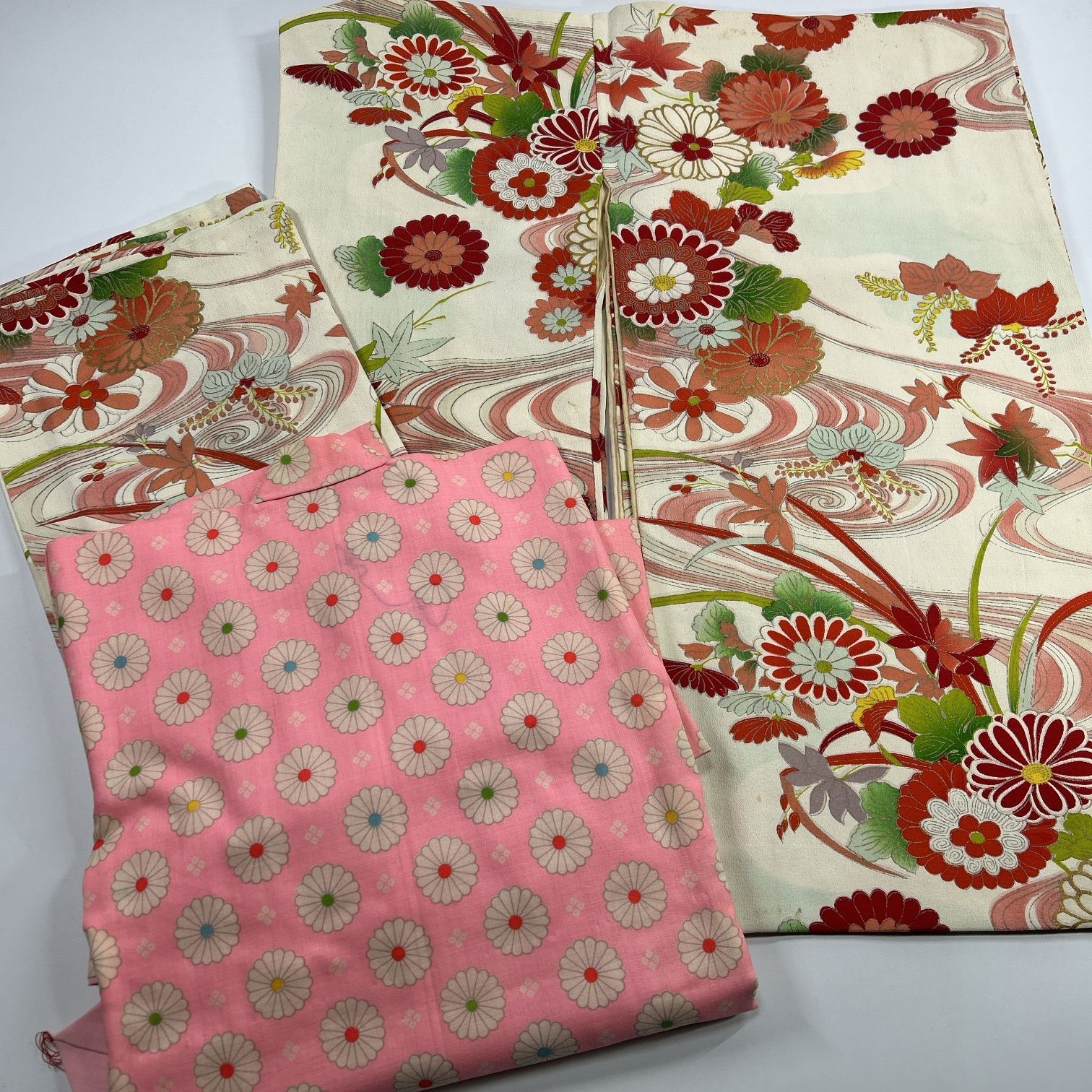 女児 着物おまとめ売り同梱購入歓迎 リメイク用 和裁練習用 【A508