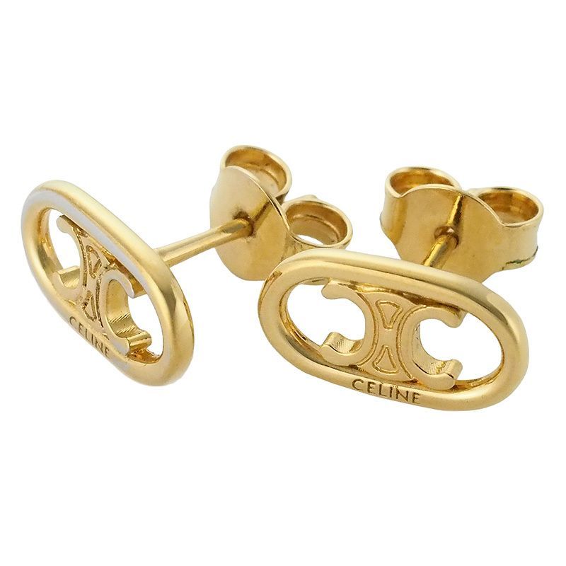 セリーヌ CELINE マイヨン トリオンフ スタッズ ピアス GP 46X726GLY
