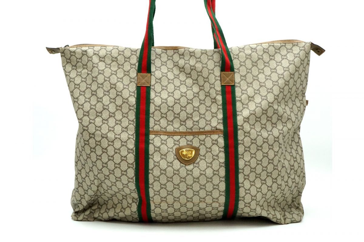 GUCCI オールドグッチ ヴィンテージ GG レザー ボストンバッグ オールド グッチ ヴィンテージ ショルダー バッグ トート ボストン