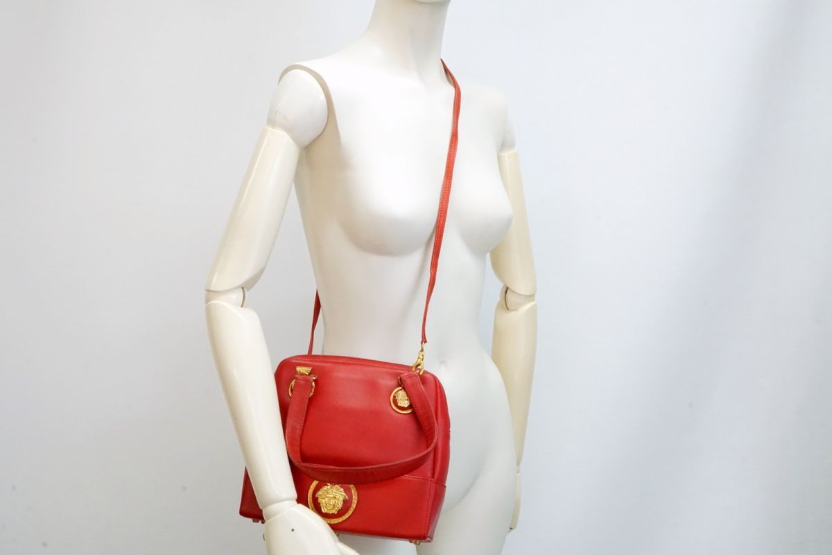 ジャンニ ヴェルサーチェ ヴィンテージ 2way ショルダー ハンドバッグ