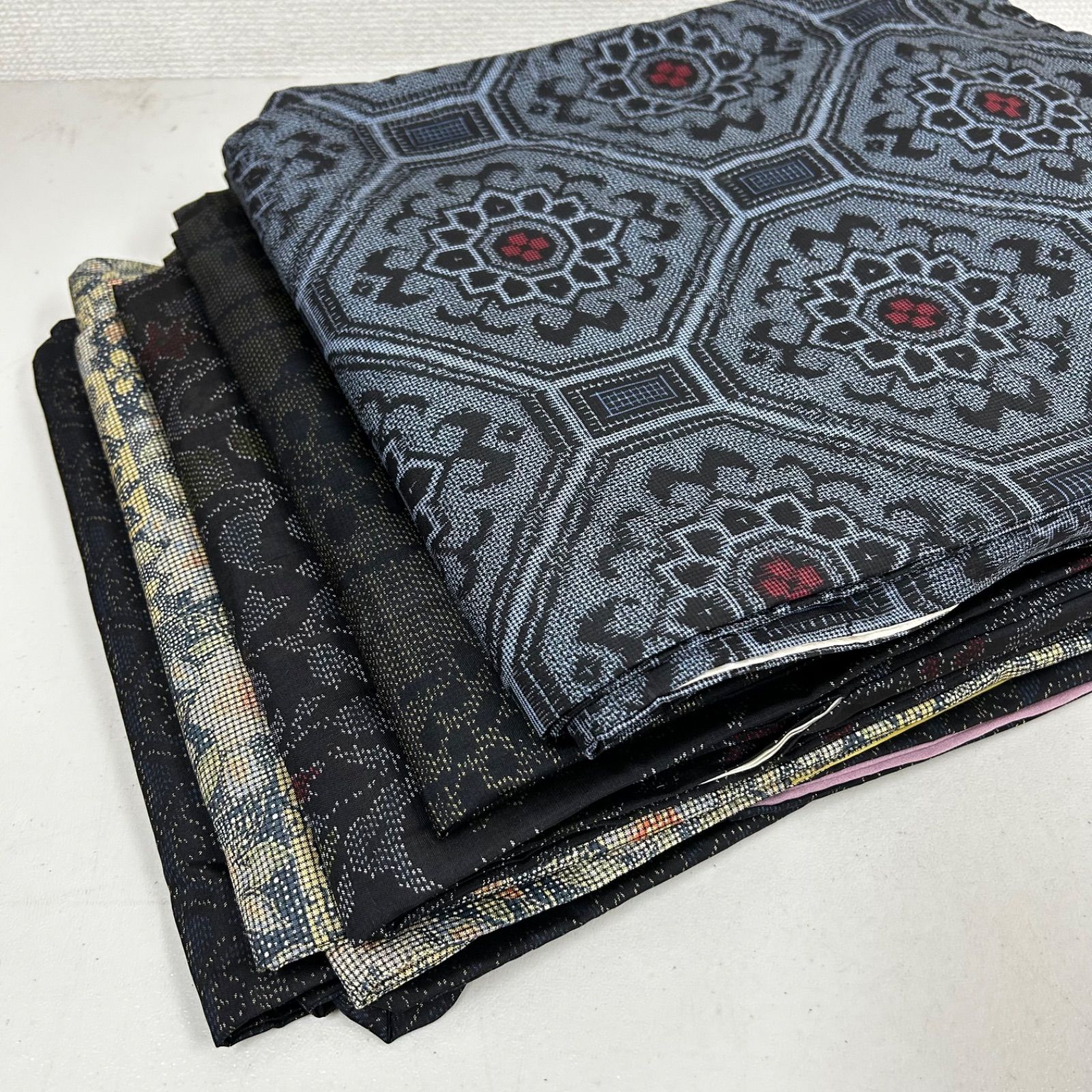 大島紬 着物 正絹 5着 着物まとめ売り リメイク材料 m-920 - メルカリ