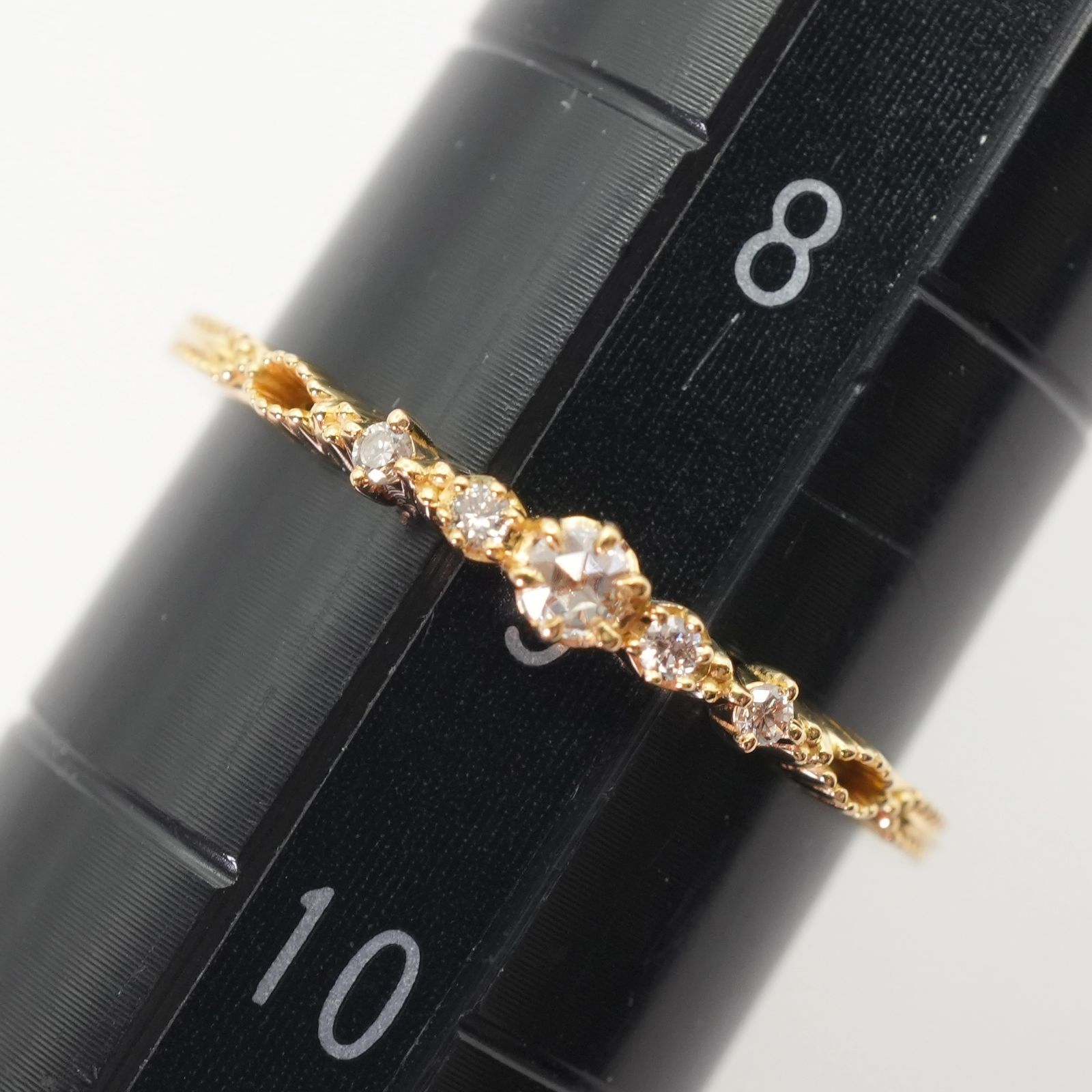 美品 アガット K18 ローズカットダイヤモンド リング/25-2761 - メルカリ