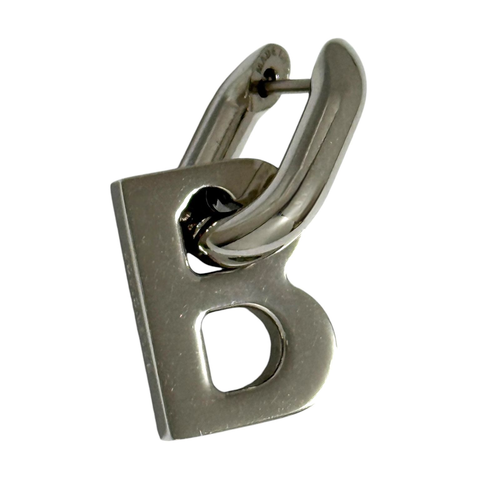 バレンシアガ メンズ レディース ピアス 片耳 1個のみ B チェーン XS