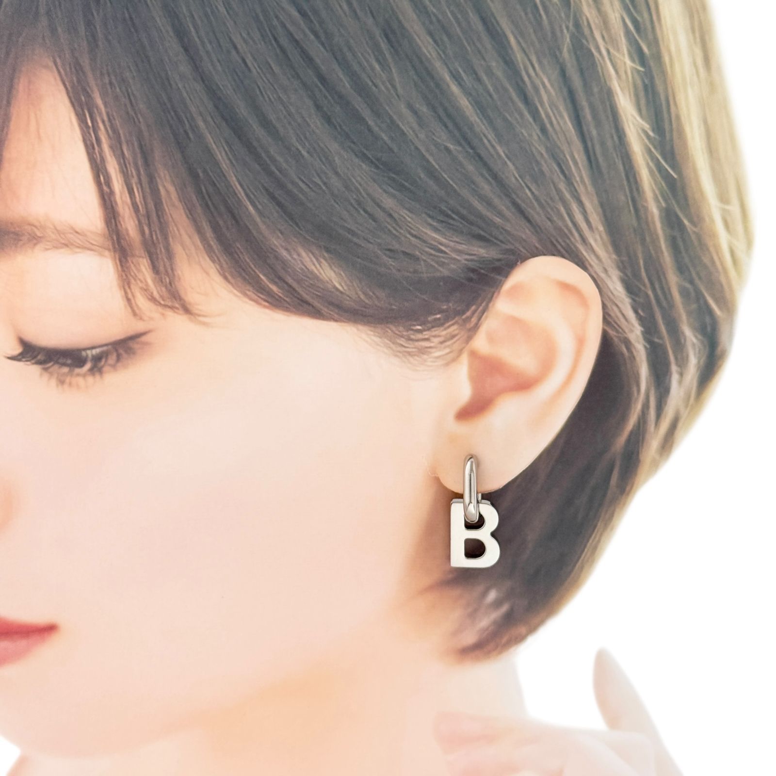 バレンシアガ ピアス 片耳 バレンシアガ メンズ レディース ピアス 片耳 1個のみ B チェーン XS