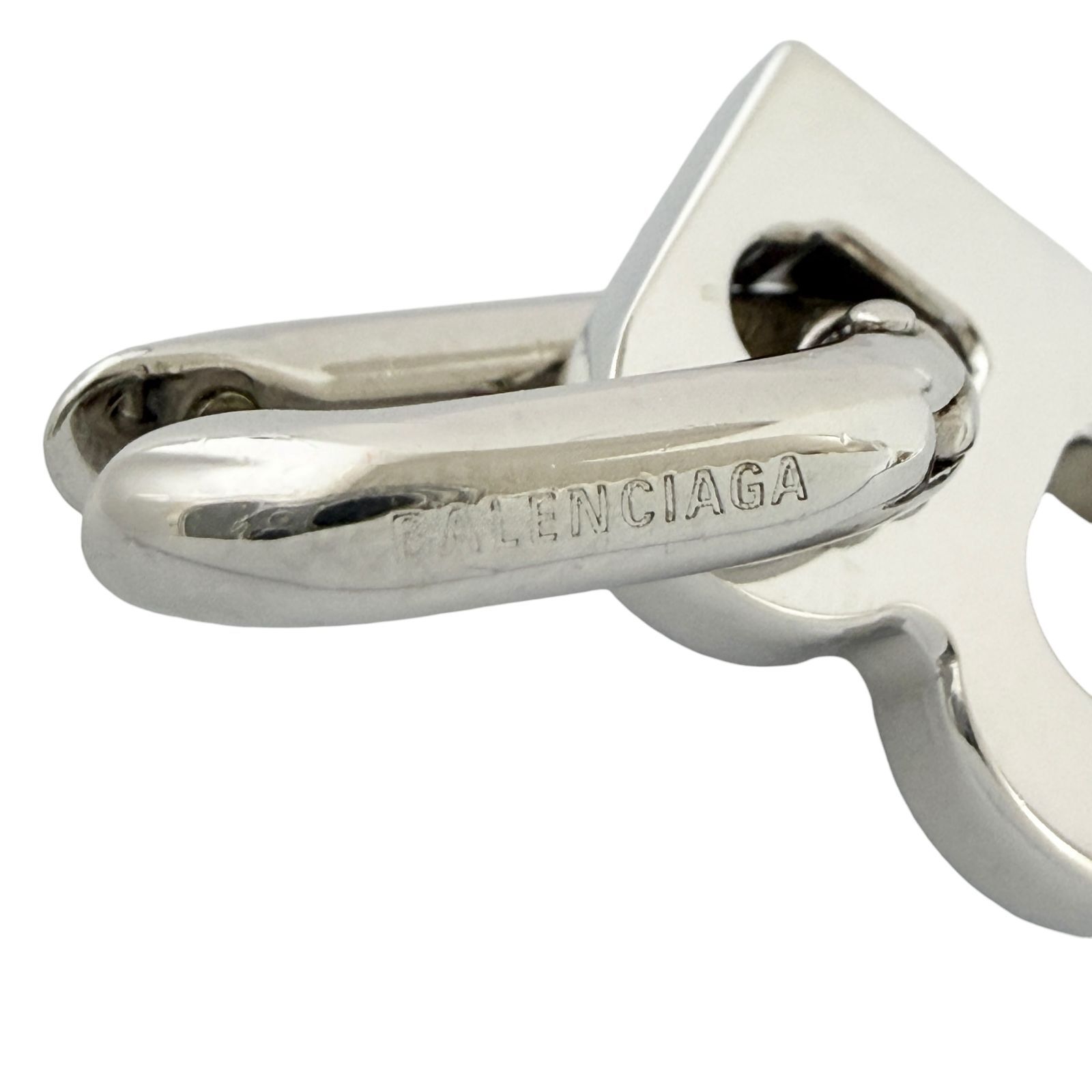 バレンシアガ メンズ レディース ピアス 片耳 1個のみ B チェーン XS