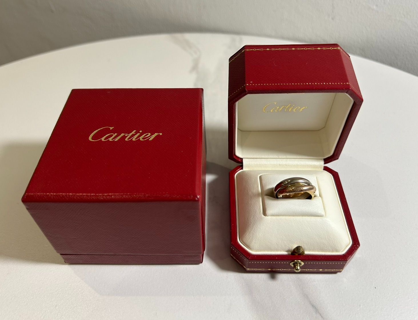 Cartier】カルティエ トリニティ 三連 リング 750(YG×PG×WG) 8g
