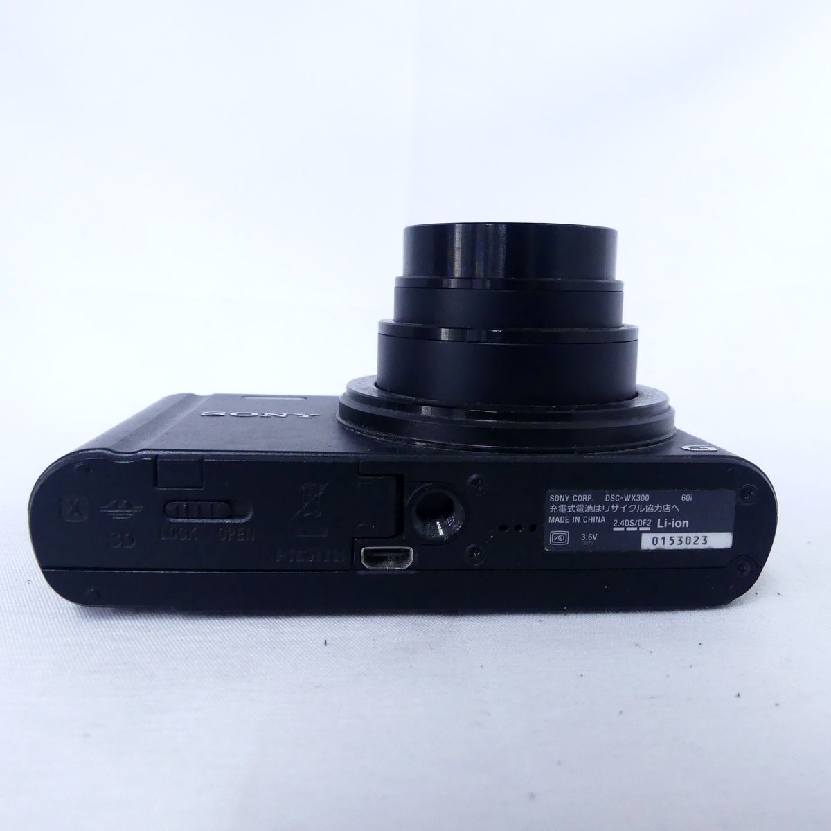 【ジャンク品】SONY DSC-WX300　デジタルカメラ　ブラック　黒　ソニー SONY Cyber-Shot DSC-WX300 18.2MP Digital Camera 20x Optics - 100