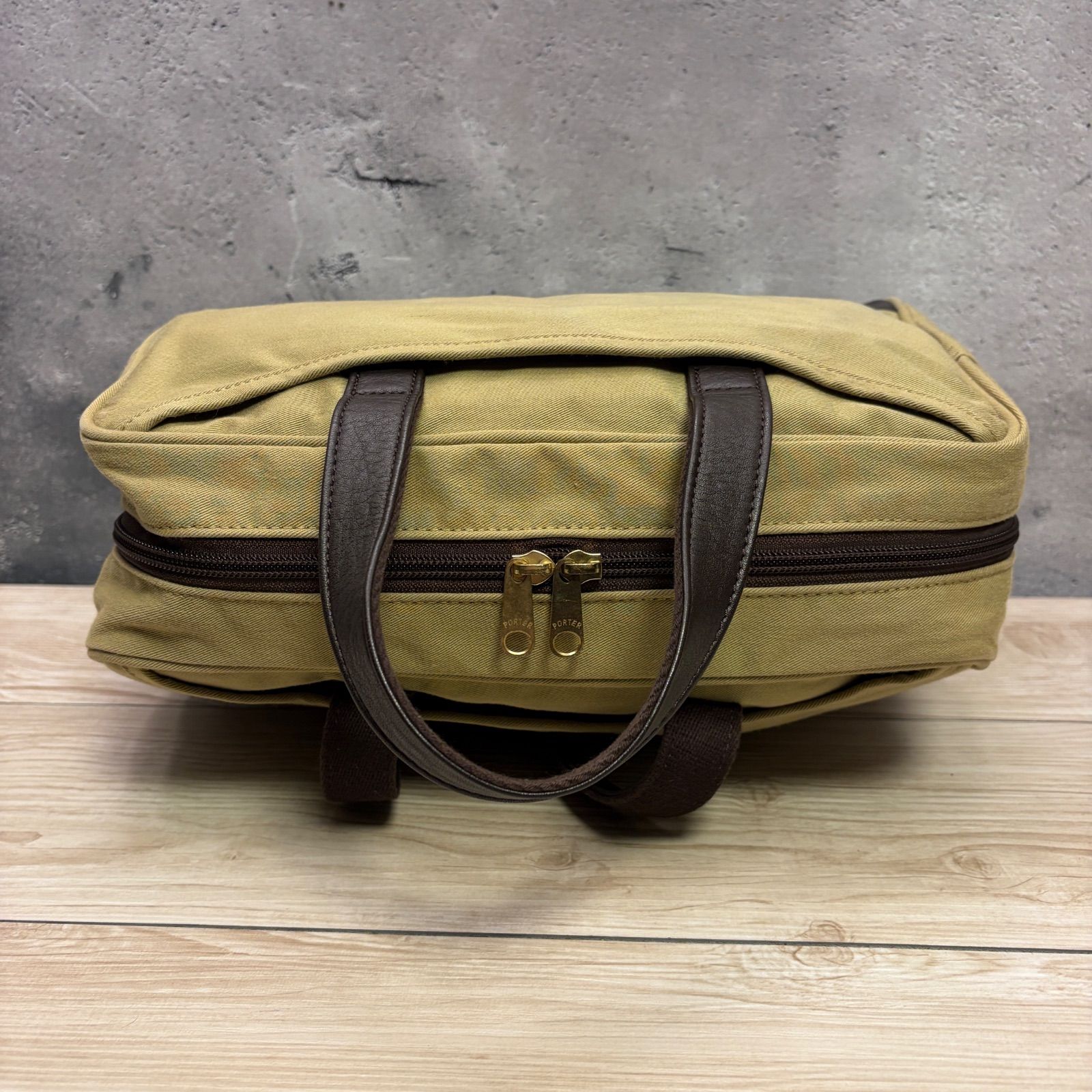 PORTER フリッター ミニボストンバッグ ベージュ ポーチ付 レアモデル 