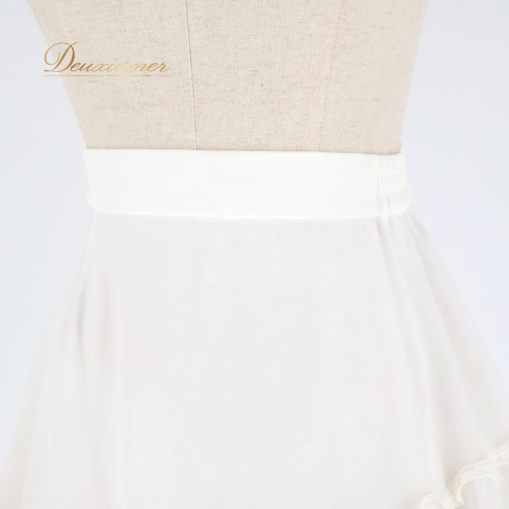 Y6042★チャコット/白/羽/フリル/スカート/社交ダンス 社交ダンス 衣装 スカート ホワイト系 チャコット Chacott レッスン