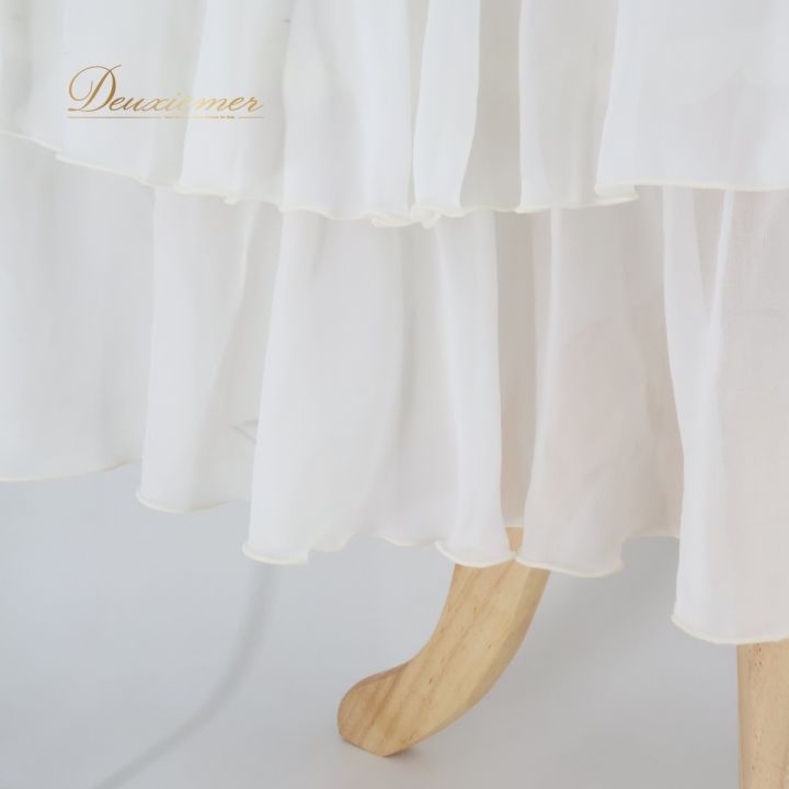 チャコット 社交ダンスウェア ホワイト シフォン スカート フリル 社交ダンス 衣装 スカート ホワイト系 チャコット Chacott レッスン