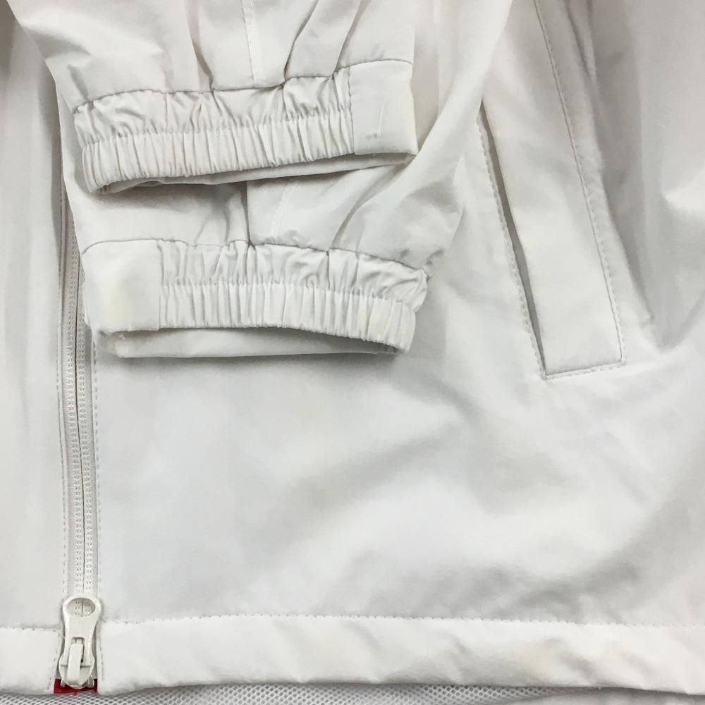 キャロウェイ 4WAYフード付きジャケット 白×レッド 上部星柄 裏地