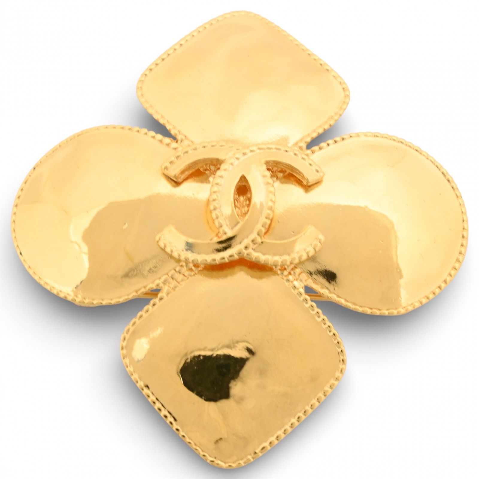 シャネル ココマーク フラワー ブローチ ゴールド Aランク ch4439hh