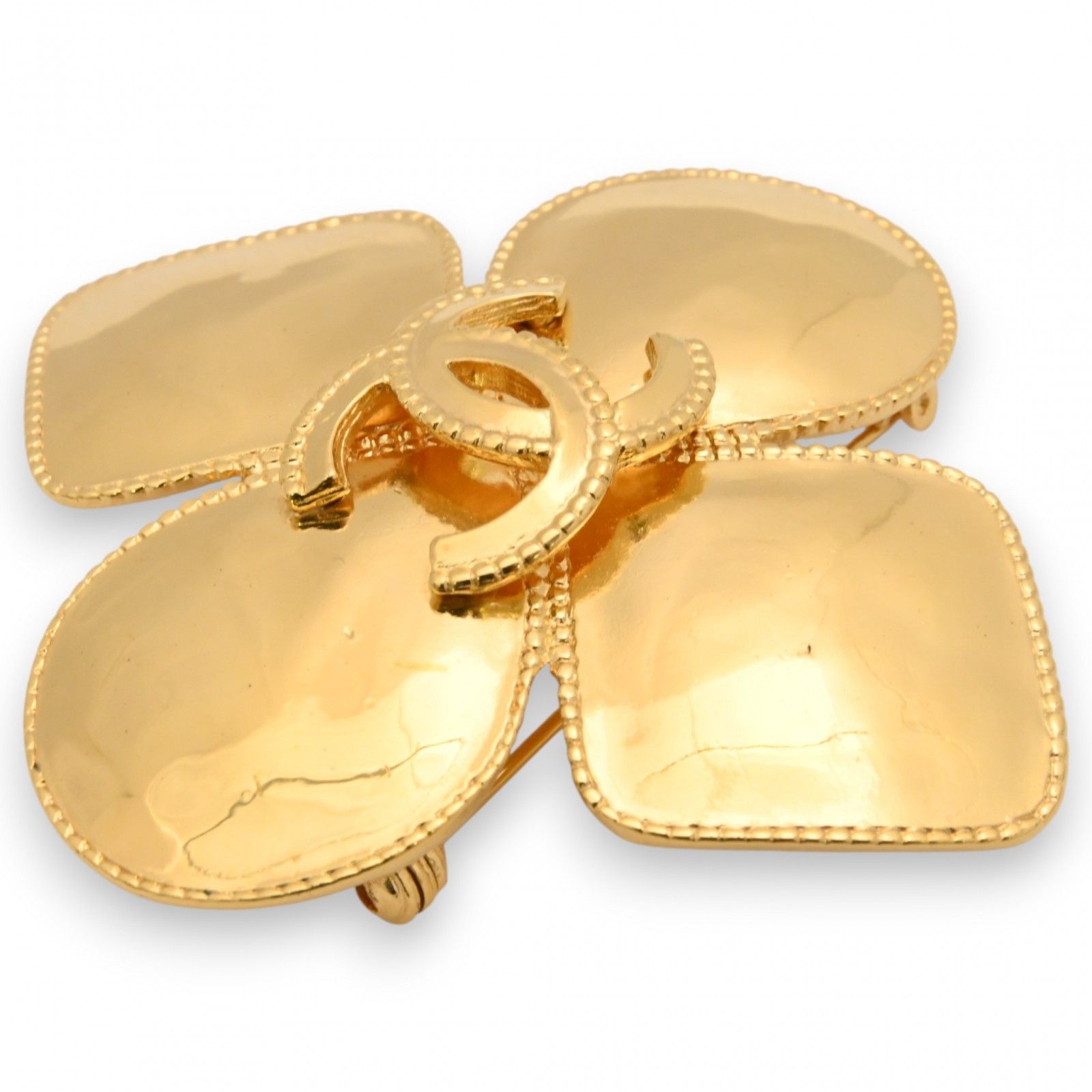 シャネル ココマーク フラワー ブローチ ゴールド Aランク ch4439hh