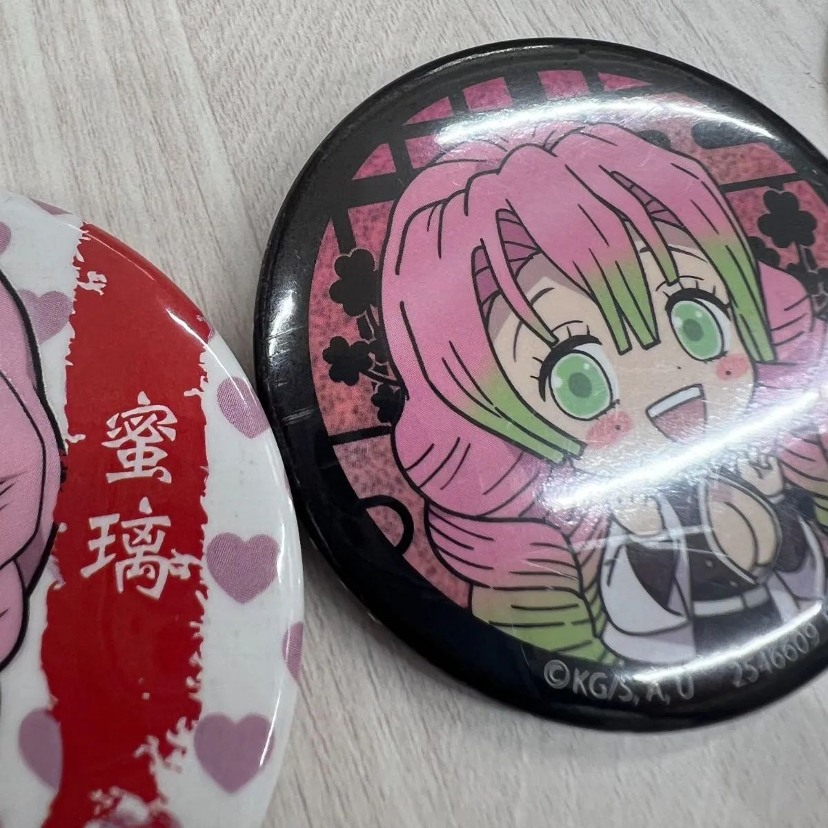 鬼滅の刃 甘露寺蜜璃 缶バッジセット - メルカリ