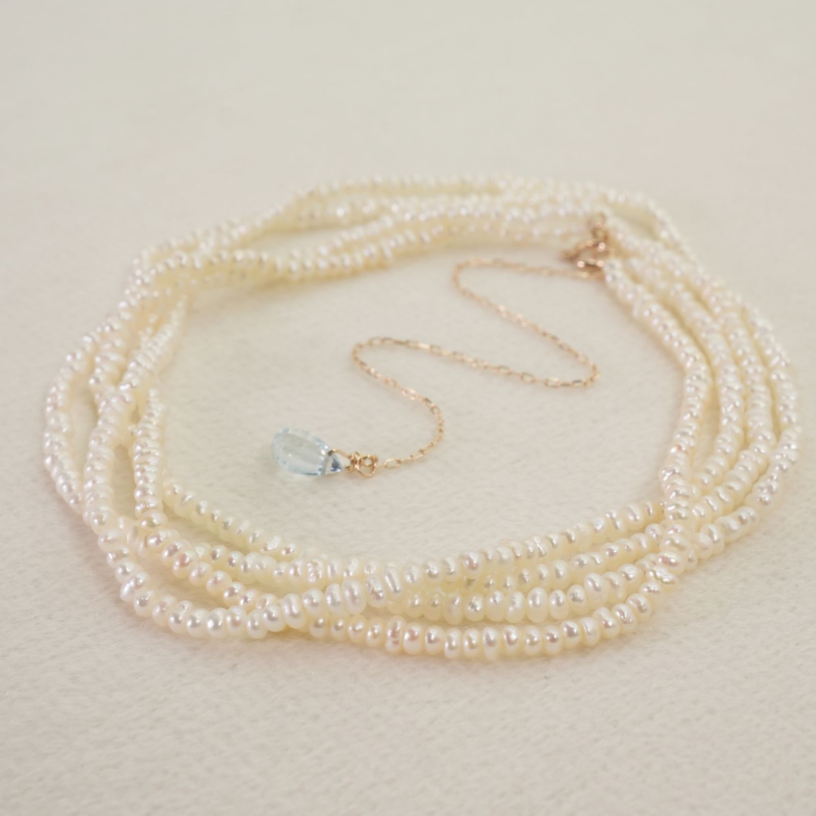 アガット K10 ベビーパール 2連 ネックレス/25-3136 - メルカリ