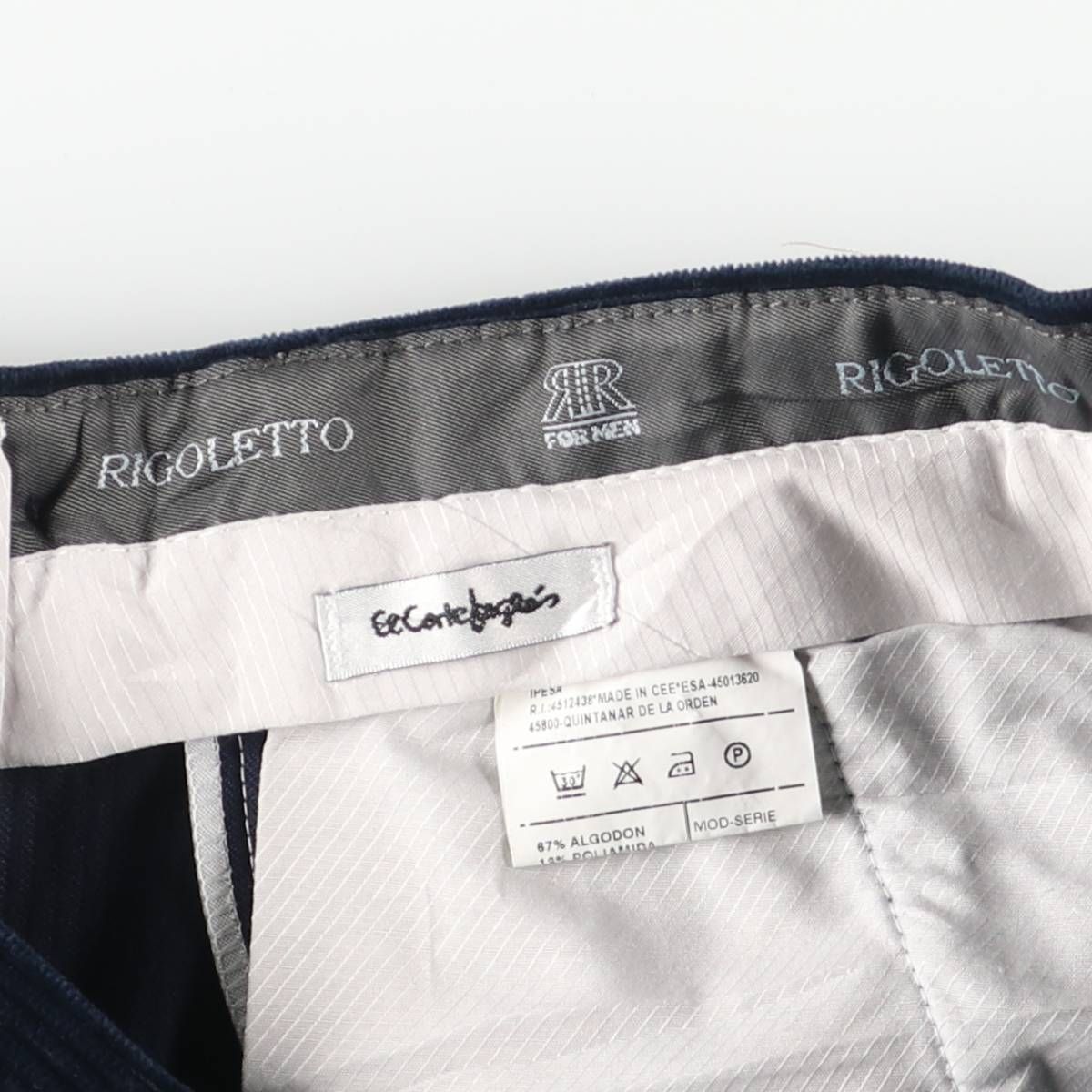 メンズ 古着 RIGOLETTO 太畝 ツータック コーデュロイパンツ メンズw34