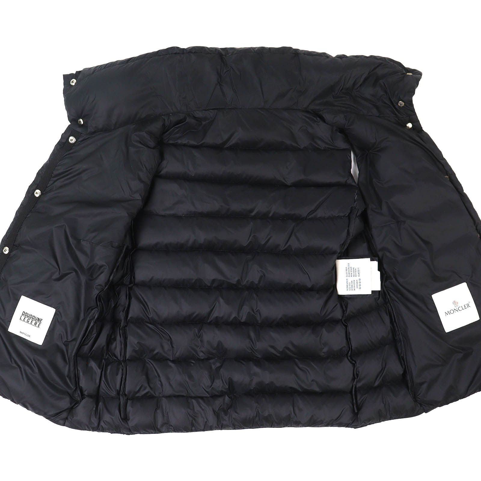 美品△MONCLER モンクレール PORTES ポルテ スタンドカラー ライト