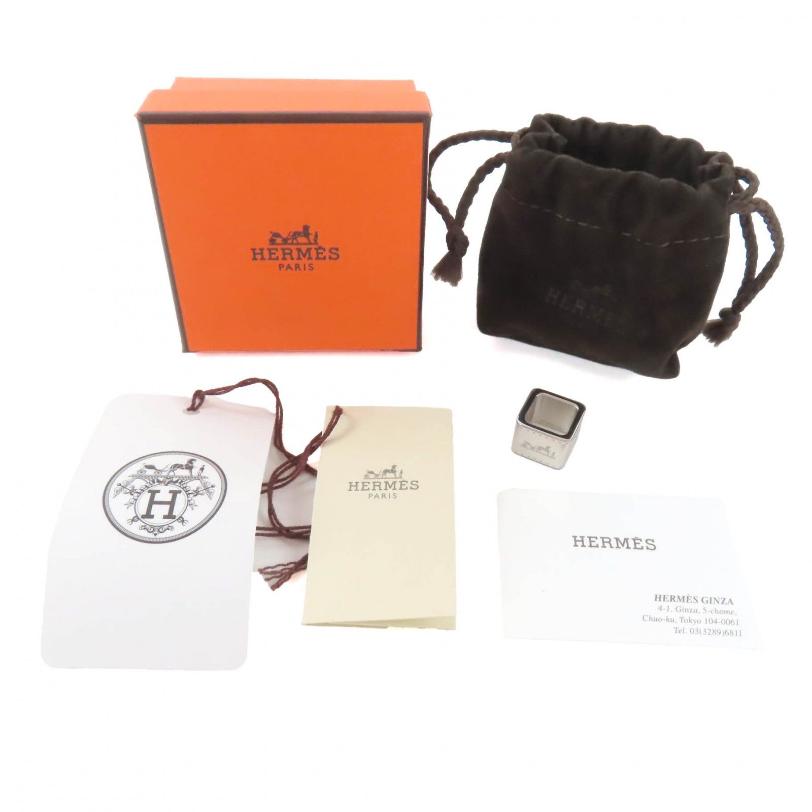 未使用品◇HERMES エルメス BOLDUC ボルデュック メタル スクエア