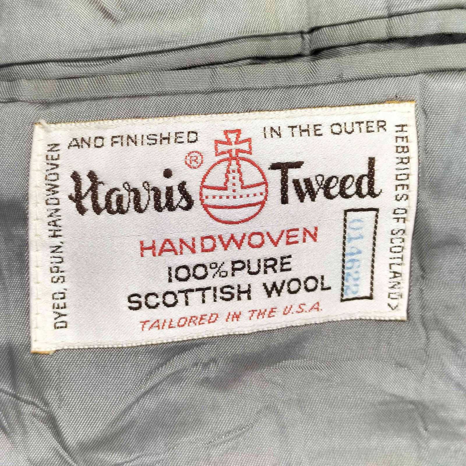 ハリスツイード Harris Tweed USA製 ツイードテーラードジャケット