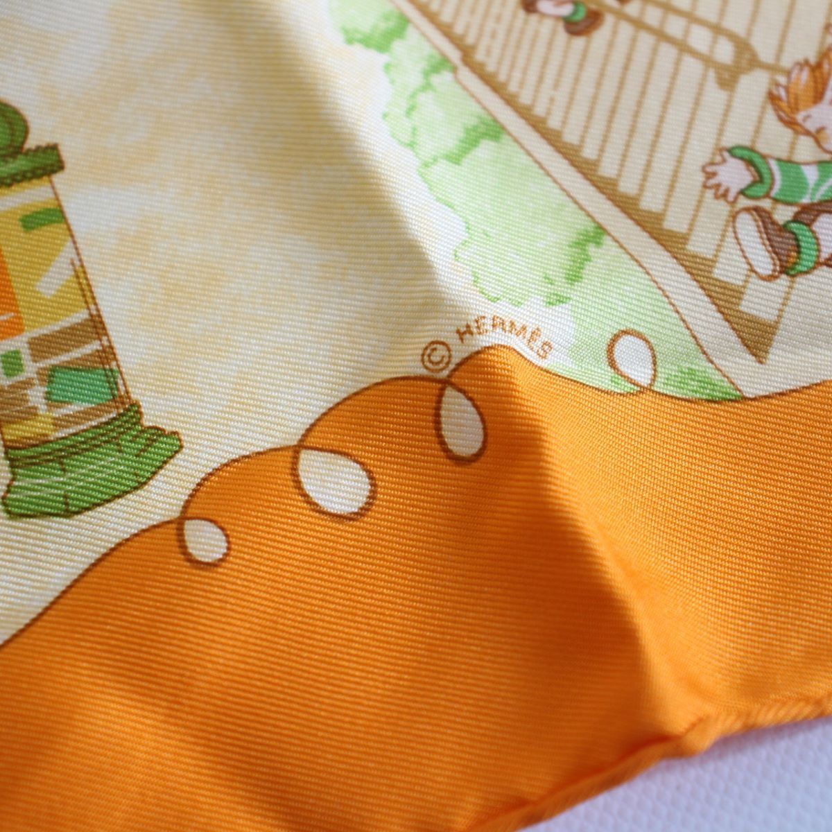 HERMES エルメス カレ 45 ガヴロッシュ スカーフ Les Triples いたずら