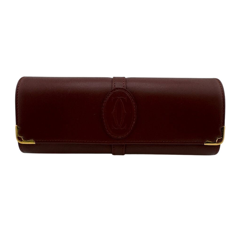 CARTIER カルティエ サングラスケース メガネケース レッド ユニ