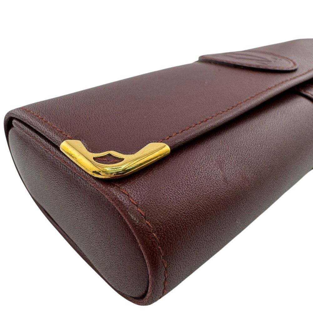 CARTIER カルティエ サングラスケース メガネケース レッド ユニ