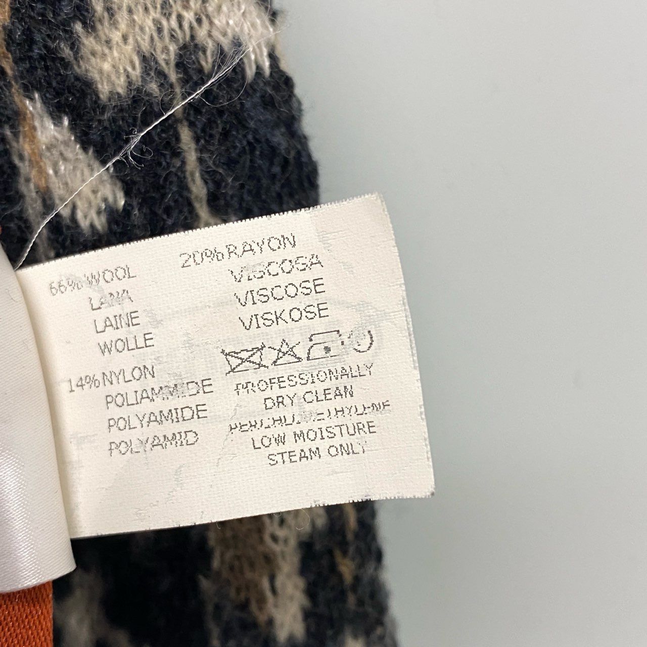 11a30 【美品】MISSONI ミッソーニ ウールニットリバーシブルコート