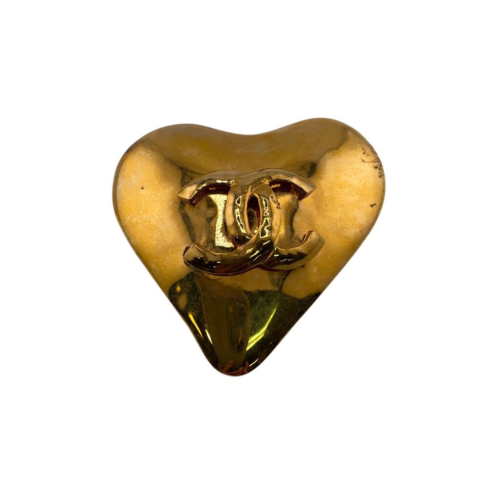 CHANEL シャネル 93P ヴィンテージ ブローチ ゴールド レディース