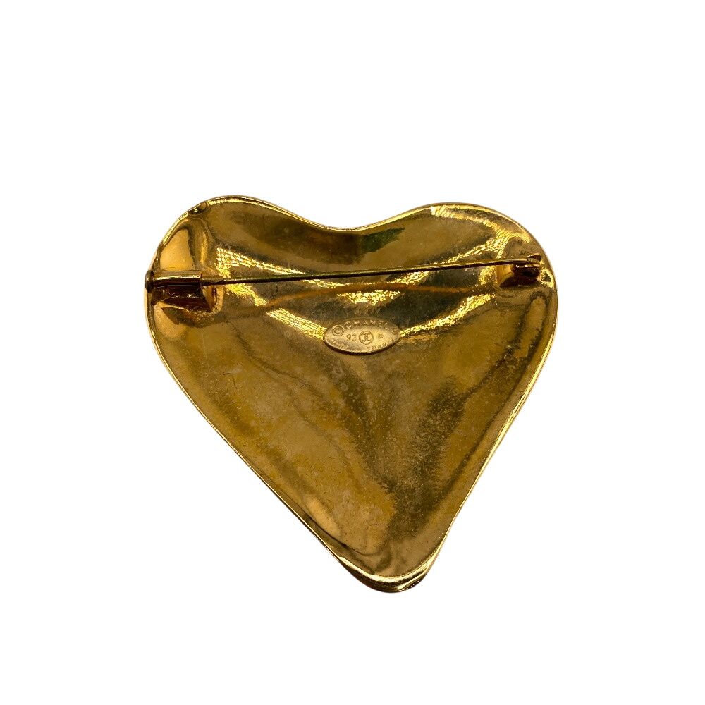 CHANEL シャネル 93P ヴィンテージ ブローチ ゴールド レディース