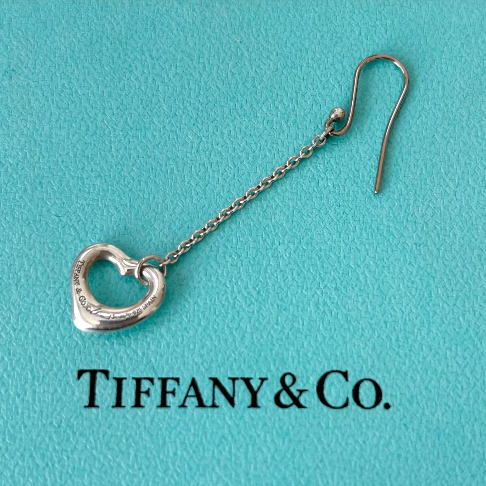 Tiffany & Co. ティファニー オープン ハート ドロップ ピアス 283 