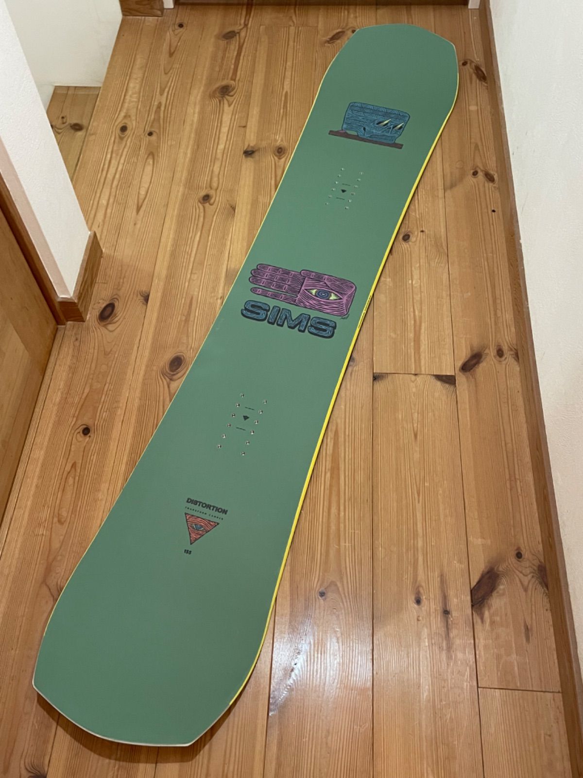 極美品 使用1日 2021-2022 SIMS DISTORTION 155cm スノーボード 【公式