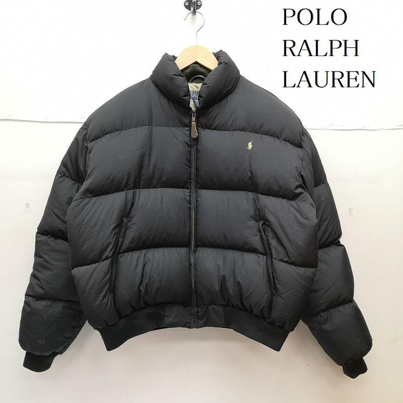 ポロラルフローレン 90s USA製 ポニー 刺繍 短丈 ダウンジャケット