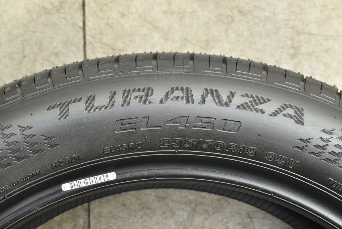 2025年製 新車外し品】ブリヂストン トランザ EL450 235/50R19 4本 