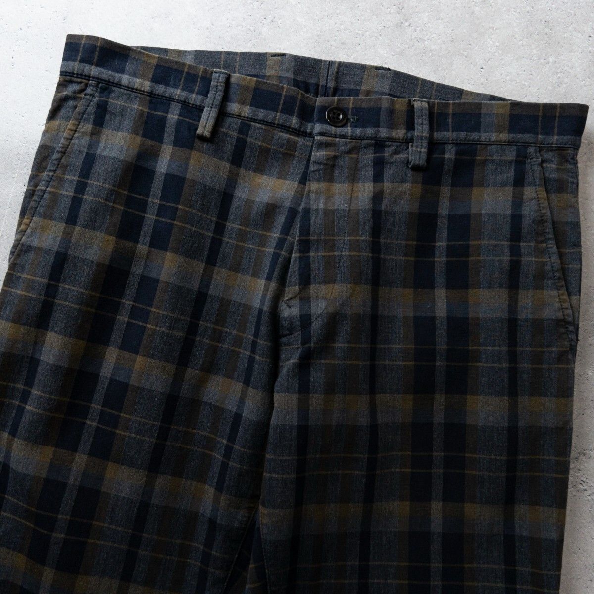 45R フォーティーファイブアール 極上 45R フォーティファイブアール チェック ストレッチ パンツ