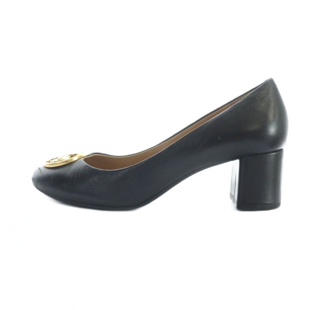 トリーバーチ TORY BURCH パンプス レザー ゴールド金具 ラウンドトゥ