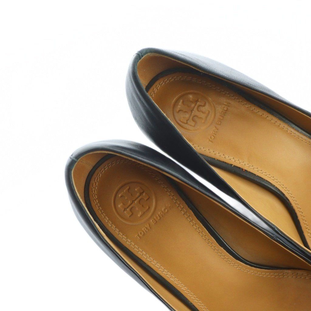 トリーバーチ TORY BURCH パンプス レザー ゴールド金具 ラウンドトゥ