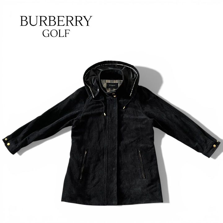 BURBERRY GOLF バーバリーゴルフ フーデッドコート ゴールド金具 金